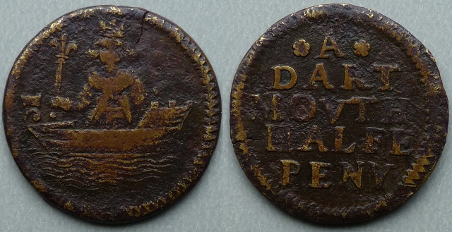 Dartmouth, corporation issue halfpenny token